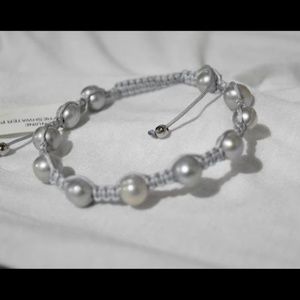 Silver Freshwater Pearl Bracelet